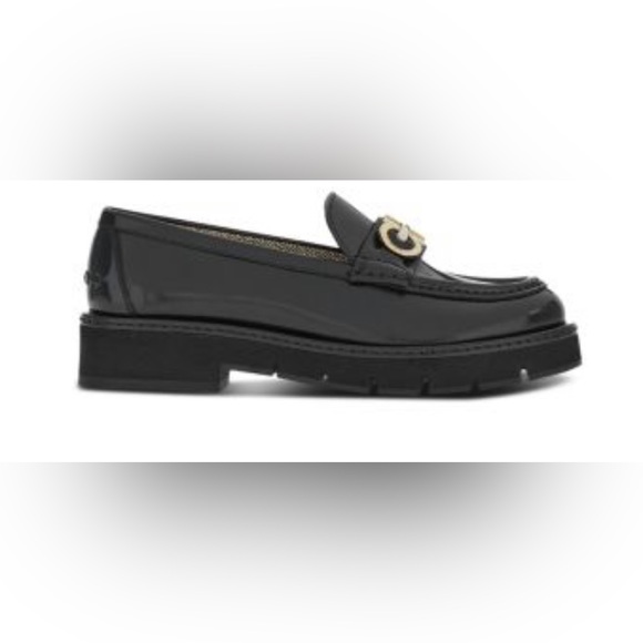 NIB FERRAGAMO Women's Ofelia Lug 3.0cm Sole Gancini Loafers - Picture 4 of 9